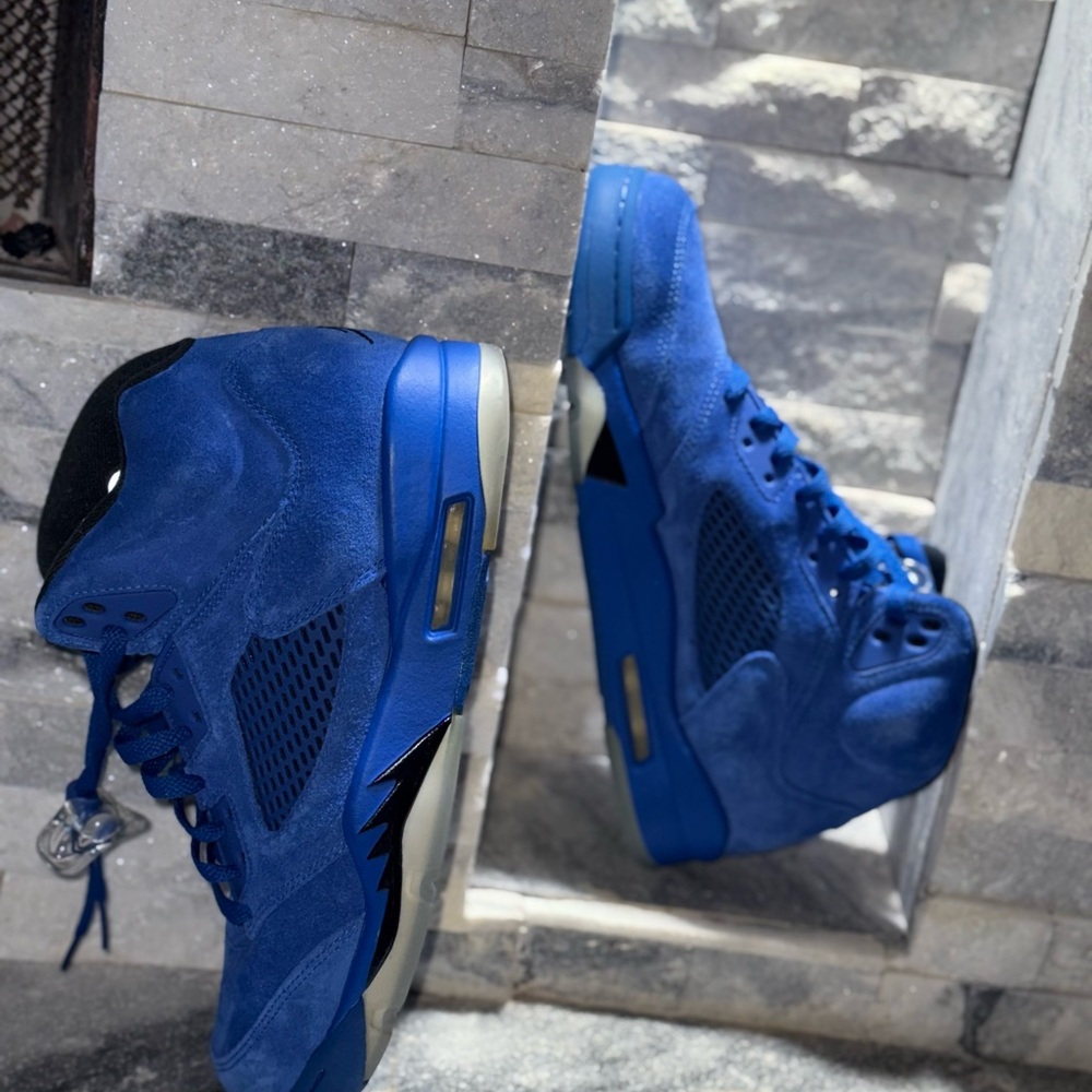 Jordan Blue Suede Sneakers